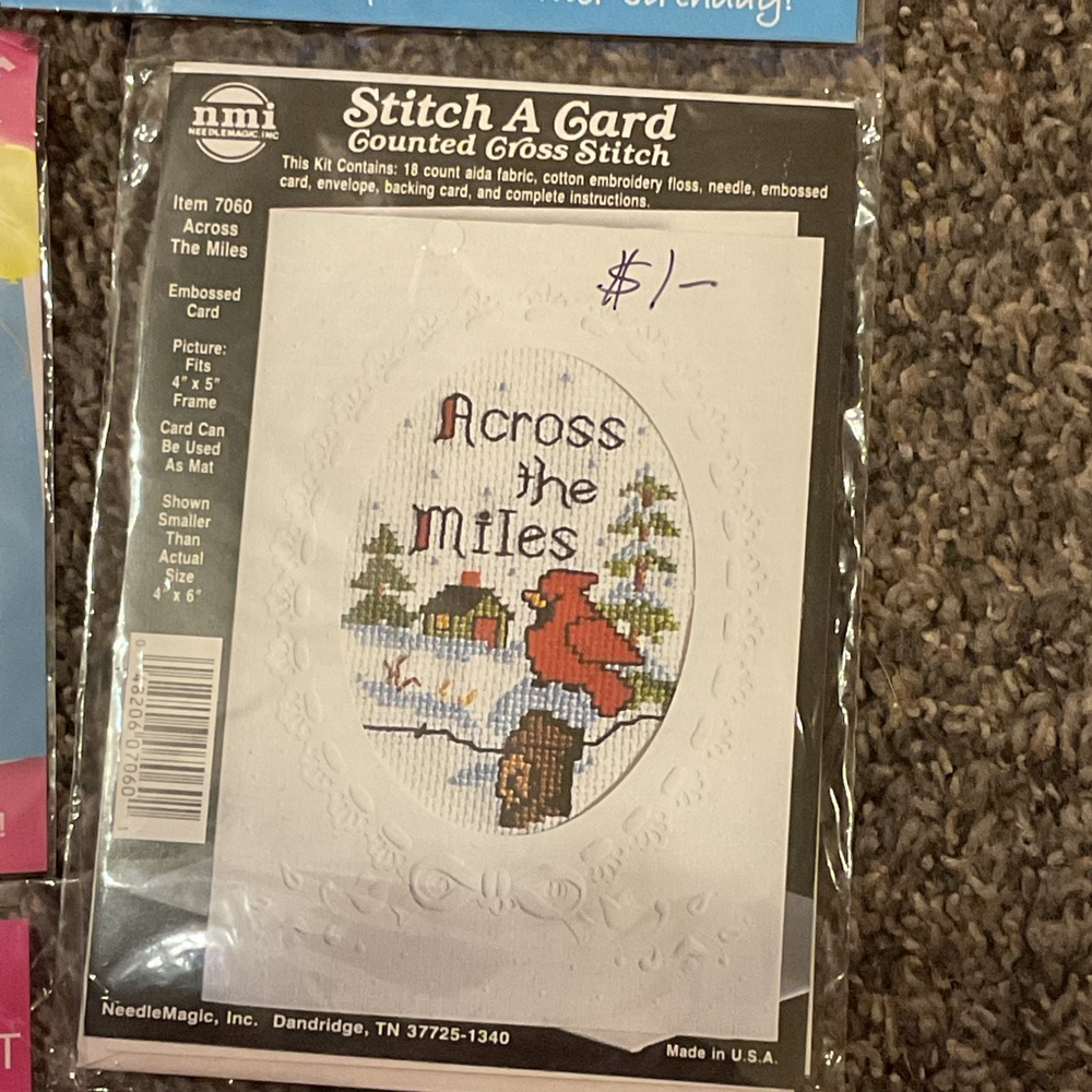 Lot of 7 Cross Stitch Card Kits - Includes Christmas, Disney - Picture 3 of 9